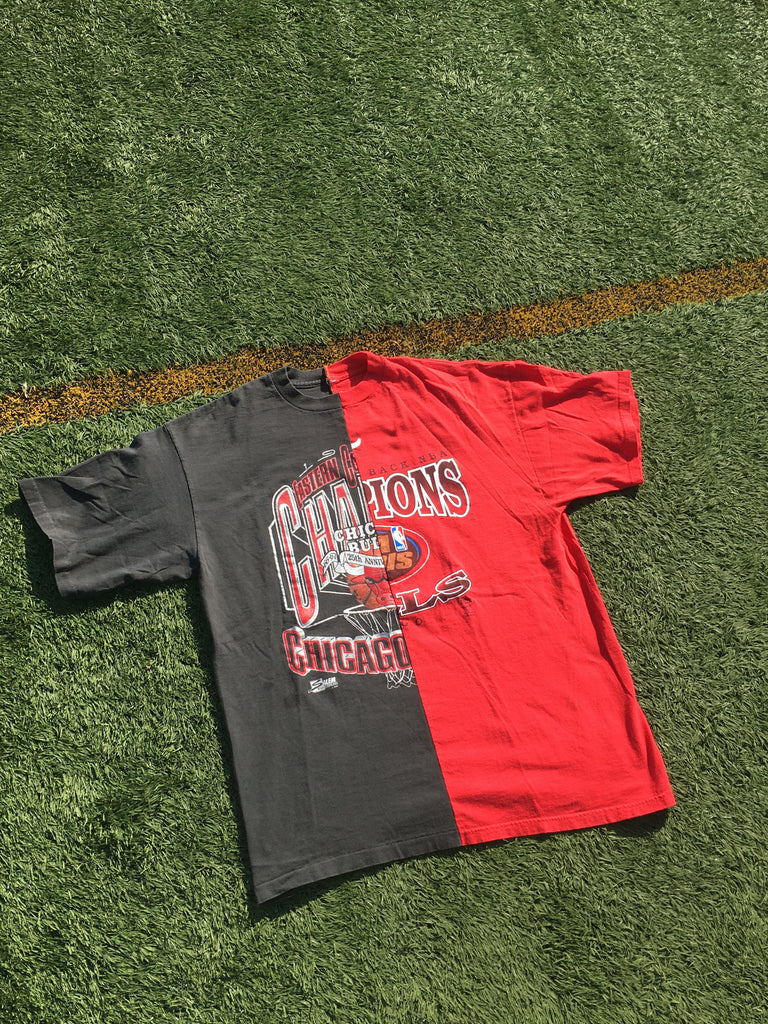 Chicago bulls split t 2024 shirt