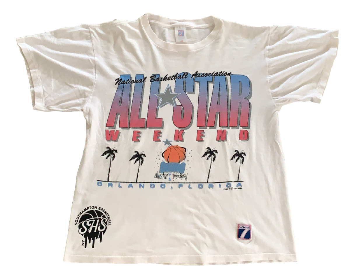 Vintage San Antonio 1996 NBA All Star Weekend T Shirt Tee Logo